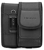 Encased XL Cell Phone Pouch Holster Compatible with Samsung Galaxy S23 /S24 /S25 Ultra, iPhone 14/15/16 Pro Max Belt Clip Holder (Large Case Compatible)
