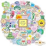 Rzaemuush 200PCS Mental Health Stickers, Mental Health Matters Awareness Stickers for Kids Adults Positive Therapy Vinyl Decals for Water Bottles Therapist Must Haves