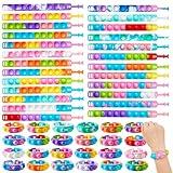 JOYIN Pop Fidget Toys pops Bulk 25 Pack Party Favors for Kids 4-8,8-12 Year, Fidget Bracelets Sensory Toys for Classroom Birthday Carnival Prizes Gifts Goodie Bags Stuffers for Kids