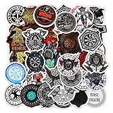 100 Pieces Viking Stickers: Vinyl Aborigine Theme Decals, Waterproof PVC, Runic Compass Viking Totem Stickers for Car, Hard Hat, Water Bottle, Laptop, Luggage, Cup, Computer, Phone