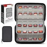 sisma 80 Switch Game Case Compatible with Nintendo Switch/Switch 2 Games or PS Vita Cartridges, Hard Shell Game Card Holders Organizer Storage Case Carrying Bag Black