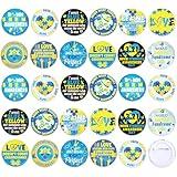 60 Pcs Down Syndrome Round Pins Brooch Button Pin Down Syndrome Lapel Badges Accessories for Clothing Bag Backpack Hat Decor Party Favor Supplies Gift
