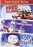 Three Festive Movies - Fred Claus [2007]/ National Lampoons Christmas Vacation [1989]/ Jack Frost [1998] [DVD] [2011]