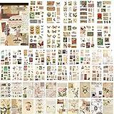 Auguro 410 Aesthetic Scrapbook Stickers, Vintage Stickers for journaling 20 Scrapbook Papers, Scrapbooking Supplies, Adult Stickers for Scrapbooking. Sticker Book for journaling