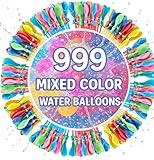 Water for Kids Adults Balloons with Refill Kits Quick Fill Balloons Set, Summer Splash Party, Easy Quick Fun Outdoor Backyard Summer Water Toys for Pool (999pcs)