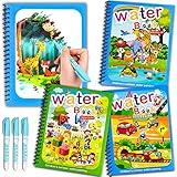 Water Coloring Books for Toddlers, Water Painting Book for Toddlers, Paint with Water Books, Water Doodle Book Toys for 3-5, Travel Toys for Toddlers, Toddler Travel Toys (3 Pack)