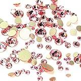 Light Rose (223) Pink 144 pcs Swarovski 2058/2088 Crystal Flatbacks Pink Rhinestones Nail Art Mixed with Sizes ss5, ss7, ss9, ss12, ss16, ss20, ss30 Made in Austria crystal-wholesale