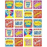 Carson Dellosa 120 Inspirational Stickers for Kids, 6 Sheets of Incentives With Positive Affirmations for Prizes, Reward Chart, School Supplies for Teachers, Classroom Must Haves