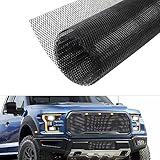 Trimmable Car Grill Mesh,Aluminum Alloy Automotive Grilles,Universal Mesh Grill Insert Fits for Front Bumper Hood Air Vents Spoiler Automotive Exterior Accessories