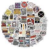 BulbaCraft 100Pcs Funny HVAC Stickers and Decals for Hard Hat — Gifts for HVAC Technicians, Environmental Control Systems Gifts for Women & Men