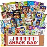 Healthy snack Care Package (52 count) A Gift crave Snack Box with a Variety of Healthy Snack Choices - Great for Office, College Military, Work, Students Holiday Gifts.