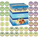 Cozy Up Icy Delight Summer Oasis Iced Tea Variety Sampler Pack Compatible with Keurig K-Cup brewer, 6 Assorted Flavors, 36 Pods
