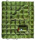 Horizon Hound Trek Down Camping Blanket - Outdoor Travel Quilt, Green | Insulated, Lightweight & Warm Gear for Sleep, Camping, Stadium, Hiking & Festivals | Water Resistant, Packable & Compact