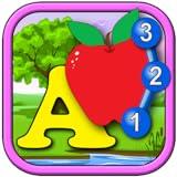 Kids ABC and Counting Join and Connect the Dot Puzzle game - learn the alphabet counting shapes and numbers suitable for toddler and young preschool age children 2+