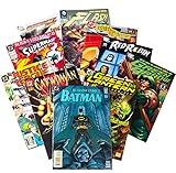 DC Ultimate Comic Book Gift Set- 10 Different DC Issues Including one Guaranteed Batman Issues - Kid/Adult Friendly w No Inappropriate Content- Birthday for Superman, Flash, Bat Man Fans
