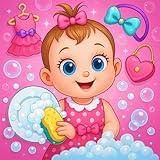 Baby Care Dress Up: Kids Salon Makeover Game – Dish Washing & Girl Fashion Fun