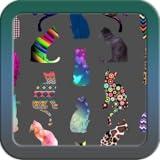 Cat Art Keyboard Theme Free Themes Backgrounds Wallpapers Icons Decor Customization