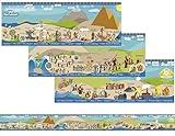 Beersheba Bible Story Timeline Wall Chart Poster for Kids – 8.5 Feet Long Illustrated Bible History Events for Children's Ministry Classroom including Old and New Testament Stories (12" x 102")
