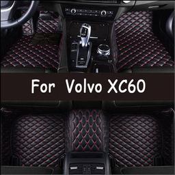 Custom Automotive Car Floor Mats For Volvo XC60 2018 to 2022 Auto Luxury Leather Men Women Car Mats Full Coverage