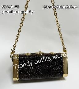 2025 Newest Crystal Handbag Luxury Designer Full Diamonds Party Bags with Gift Box